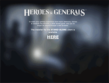 Tablet Screenshot of game.heroesandgenerals.com